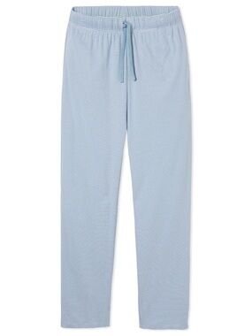LAKE Men’s Pima Pajama Pants Mineral Blue Stripe
